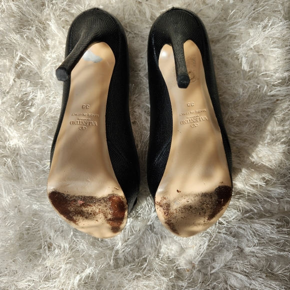 VALENTINO GARAVANI Platform Heels,  Black Size 38 - Picture 6 of 7